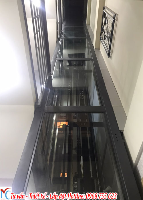 Công trình thang máy 4 tầng 350kg